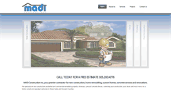 Desktop Screenshot of madiconstruction.com